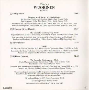 CD Charles Wuorinen: String Sextet And Other Works
