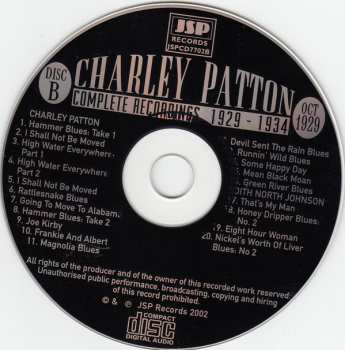 5CD/Caja Charley Patton: Complete Recordings 1929 - 1934