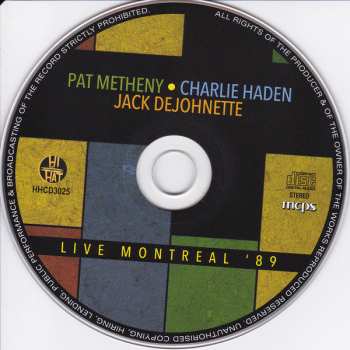 CD Jack DeJohnette: Live Montreal '89