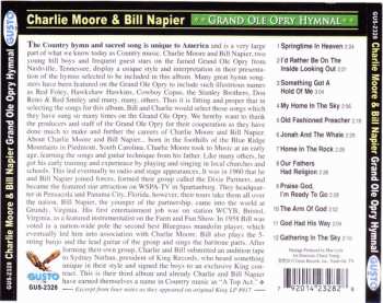 CD Moore & Napier: Grand Ole Opry Hymnal