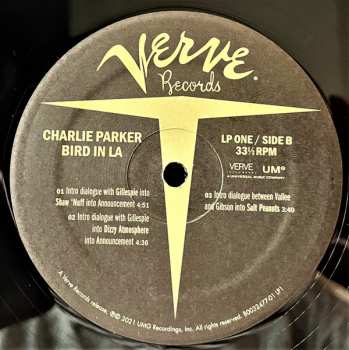 4LP/Caja Charlie Parker: Bird In LA