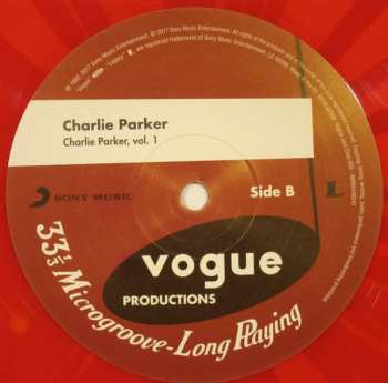 LP Charlie Parker: Charlie Parker Vol.1 CLR