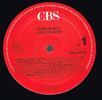 LP Charlie Rich: I ♥ Country
