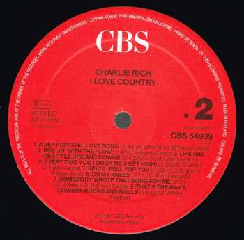 LP Charlie Rich: I ♥ Country