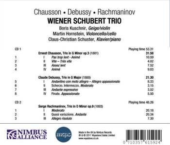 2CD Claude Debussy: Chausson, Debussy, Rachmaninov