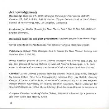 CD Carlos Chávez: Complete Chamber Music Vol. 2