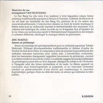 CD Takako Nishizaki: The Butterfly Lovers / Parting Of The Newly Wedded / Love In Spring / Street Musician