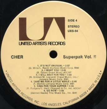 2LP Cher: Superpak Vol. II