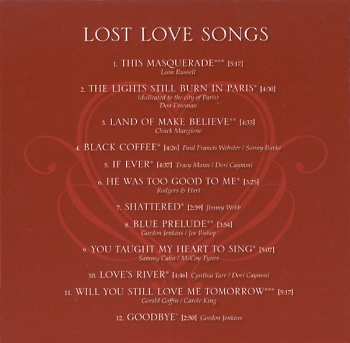 CD Cheryl Bentyne: Lost Love Songs