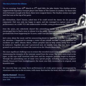 2CD Chet Baker: Live in London