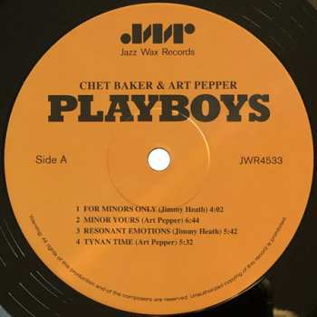LP Chet Baker: Playboys LTD
