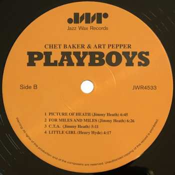 LP Chet Baker: Playboys LTD