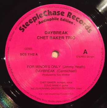LP Chet Baker Trio: Daybreak CLR