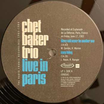 3LP Chet Baker Trio: Live In Paris: The Radio France Recordings 1983-1984 DLX | LTD | NUM