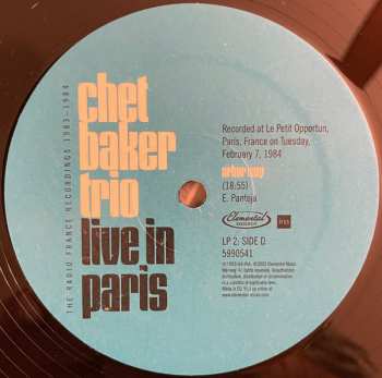 3LP Chet Baker Trio: Live In Paris: The Radio France Recordings 1983-1984 DLX | LTD | NUM