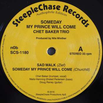 LP Chet Baker Trio: Someday My Prince Will Come