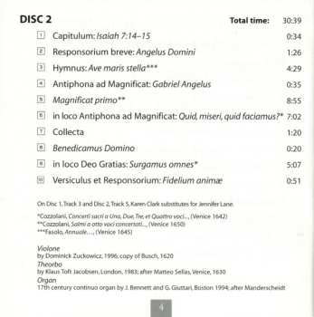 3CD Chiara Margarita Cozzolani: Vespro Della Beata Vergine