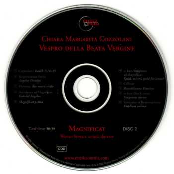3CD Chiara Margarita Cozzolani: Vespro Della Beata Vergine