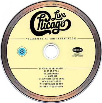 4CD/DVD/Caja Chicago: Live VI Decades Live (This Is What We Do)