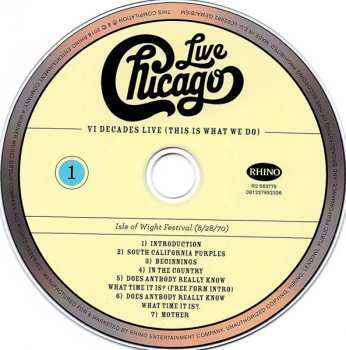 4CD/DVD/Caja Chicago: Live VI Decades Live (This Is What We Do)