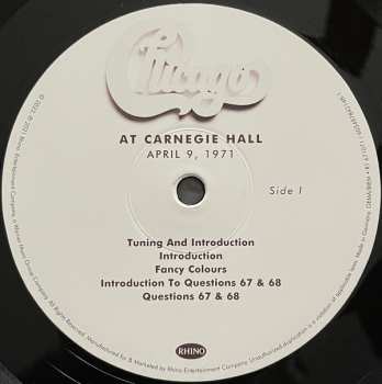 3LP/Caja Chicago: At Carnegie Hall - April 9, 1971 LTD