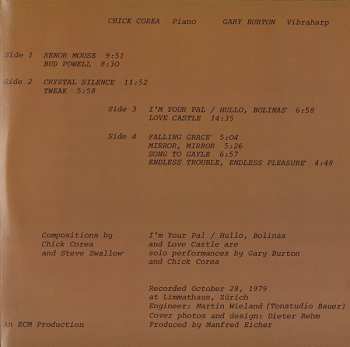 CD Gary Burton / Chick Corea: In Concert Zurich October 28 1979