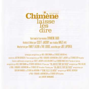 CD Chimène Badi: Laisse Les Dire