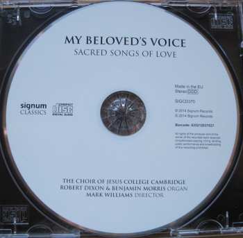 CD Choir Of Jesus College Cambridge: My Beloved's Voice (Sacred Songs Of Love)