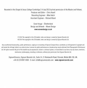 CD Choir Of Jesus College Cambridge: My Beloved's Voice (Sacred Songs Of Love)