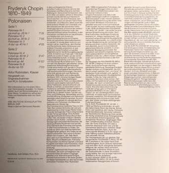 LP Frédéric Chopin: Polonaisen Op. 26, 40, 44, 53