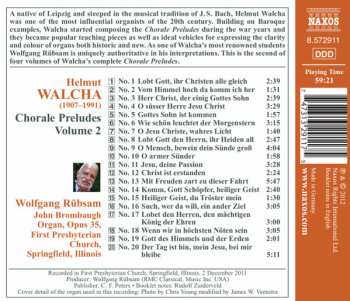 CD Helmut Walcha: Choral Preludes・2 = コラール前奏曲集 第2集