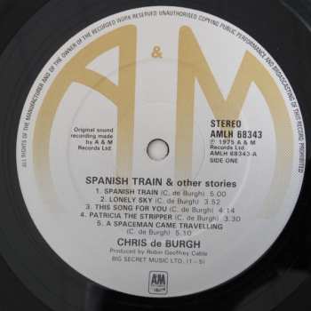 LP Chris de Burgh: Spanish Train And Other Stories
