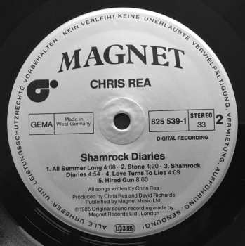 LP Chris Rea: Shamrock Diaries