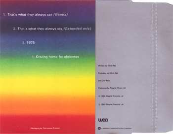 CD Chris Rea: That's What They Always Say (Remix)