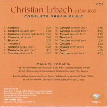 9CD/Caja Manuel Tomadin: Complete Organ Music