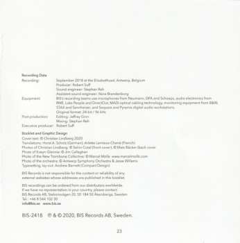 SACD Christian Lindberg: 2017 For Orchestra • Liverpool Lullabies • The Waves Of Wollongong