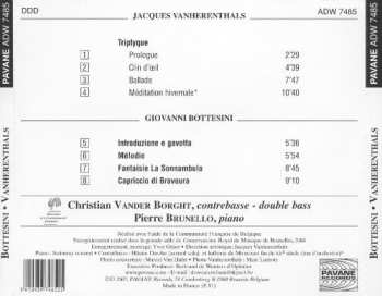 CD Christian Vander Borght: Vanherenthals, Bottesini: Pièces pour contrebasse & piano