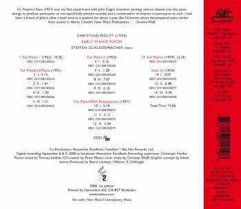 CD Steffen Schleiermacher: Early Piano Pieces