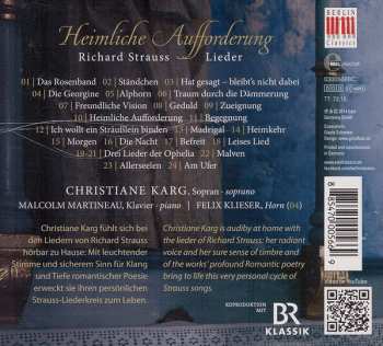 CD Richard Strauss: Heimliche Aufforderung