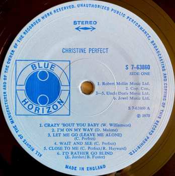 LP Christine Perfect: Christine Perfect LTD