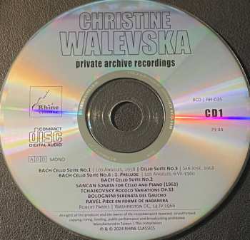 8CD/Caja Christine Walevska: The Beauty & The Bow (Private Archive Recordings)