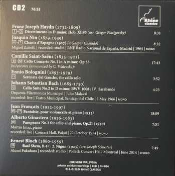 8CD/Caja Christine Walevska: The Beauty & The Bow (Private Archive Recordings)