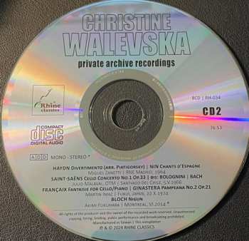 8CD/Caja Christine Walevska: The Beauty & The Bow (Private Archive Recordings)
