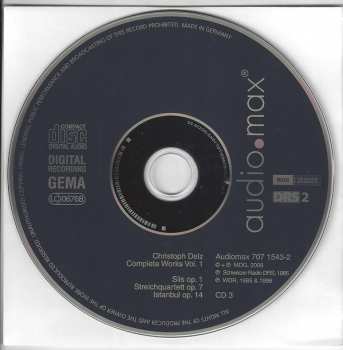 3CD/Caja Christoph Delz: Complete Works Vol. 1