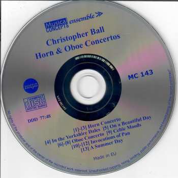 CD Tim Thorpe: Horn & Oboe Concertos