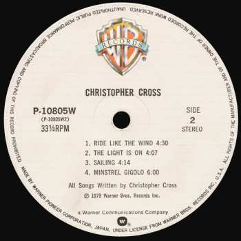 LP Christopher Cross: Christopher Cross