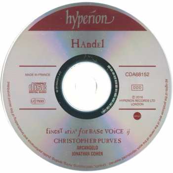 CD Arcangelo: Handel's Finest Arias For Base Voice, Vol. 2