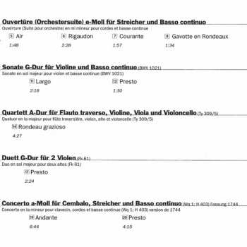 CD Chursächsische Capelle Leipzig: Kammermusik der Bach-Familie