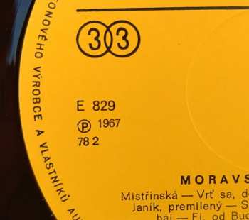 LP Cimbálová Muzika Hynka Bíma: Moravský Folklór = Moravian Folk Songs