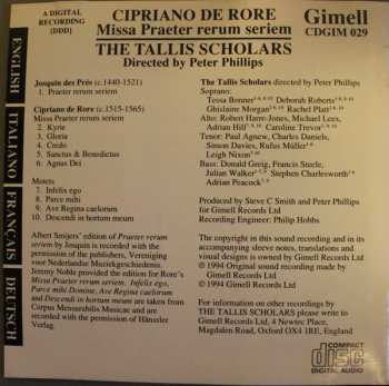 CD The Tallis Scholars: Missa Praeter Rerum Seriem